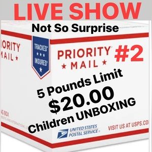 LIVE SHOW Children Unboxing $20.00 for 5 pound Box